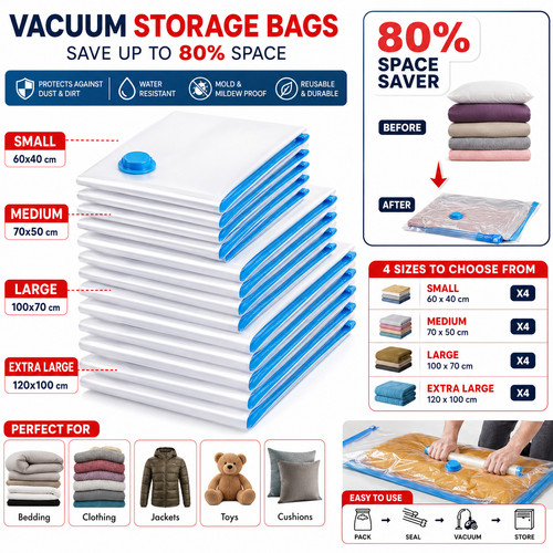 Vacuum storage bags - storage, space