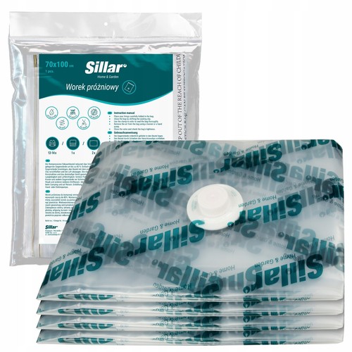 Vacuum storage bags for