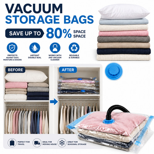 Vacuum storage bags - vacuum,