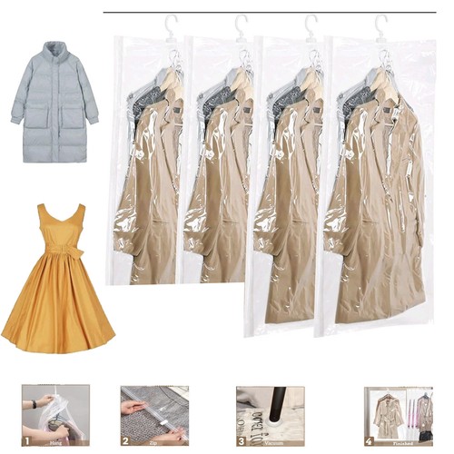 Hanging vacuum storage bags - storage,